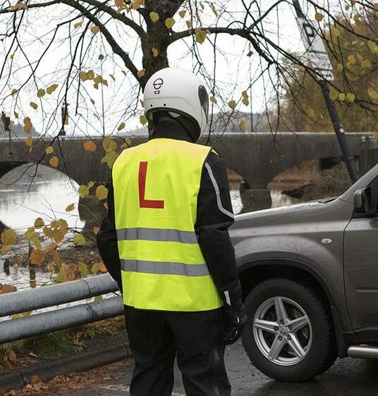 Refleksvest med rød L str L